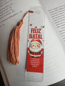 Marcador de página pronto em acrílico - Feliz Natal
